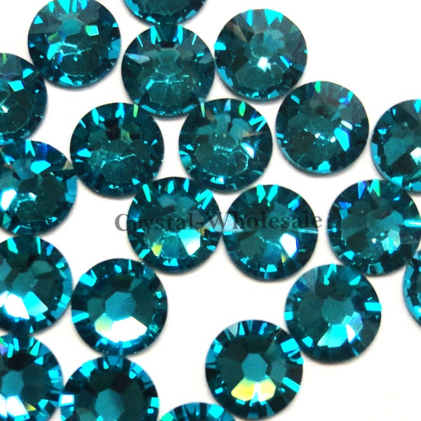 Blue Zircon (229) Swarovski 2088 XIRIUS 34ss Crystal Flatback No-Hotfix Rhinestones Nail Art 7mm ss34 ** Free Shipping to US