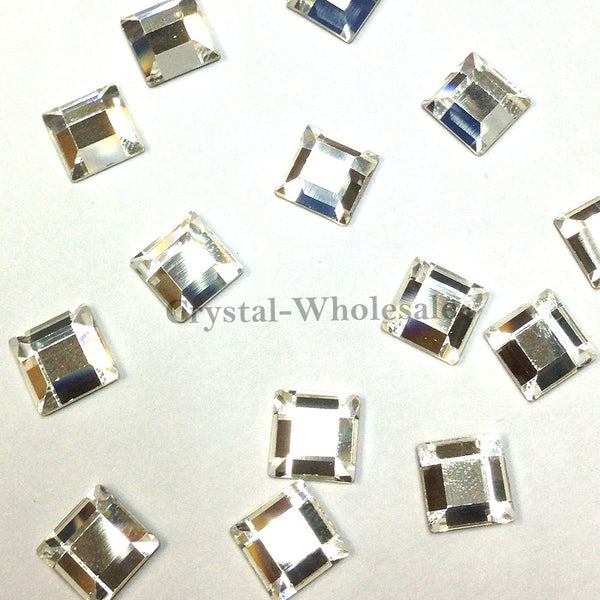 36 piezas Swarovski 2400 Square Flatbacks No- Hotfix 3mm uñas art diamantes de imitación claro CRISTAL (001) * Envío gratis a EE. UU.