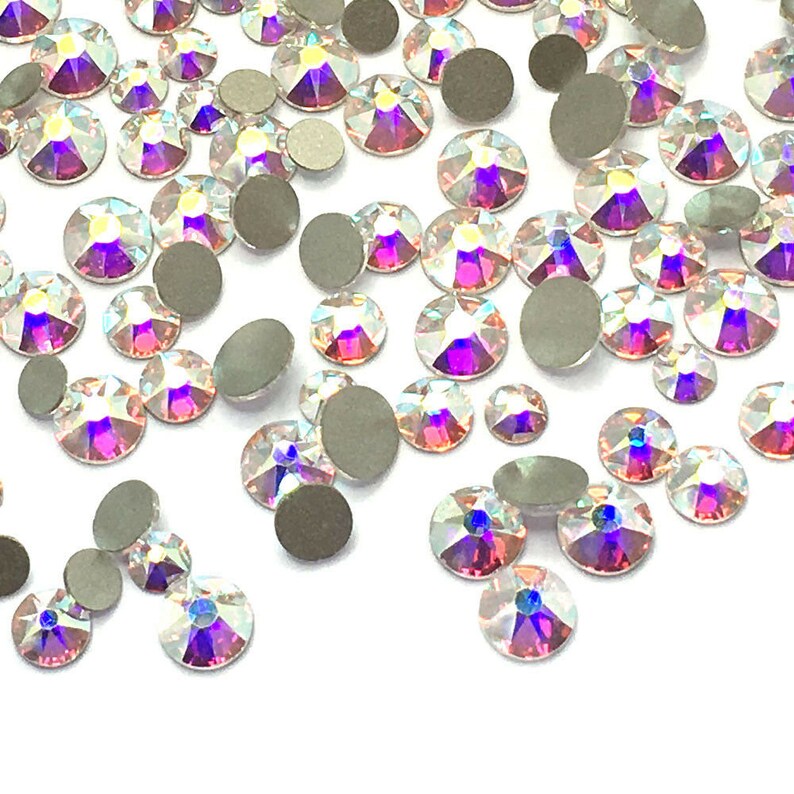 Ss12 Rhinestone Size 144 Pcs - Crystal AB (001 AB) Swarovski 2088 Flatbacks No-hotfix ...