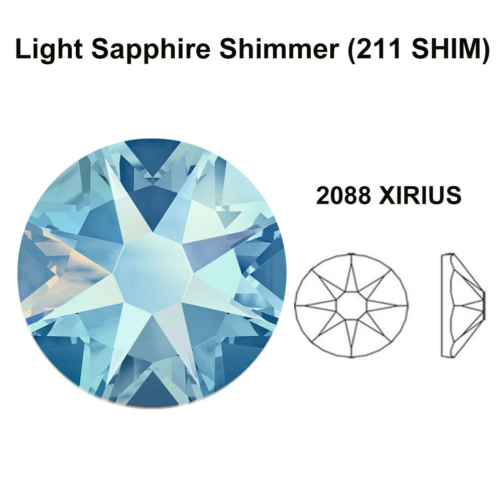 Light Sapphire Shimmer (211 SHIM) Swarovski 2088 XIRIUS 16ss
