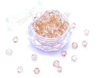 Cristal doré ombre (001 GSHA) or véritable Swarovski 5328 XILION perles toupies fabrication de bijoux * Pas de tarifs vers les États-Unis * Avec étui de rangement