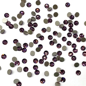 Iris (219) Swarovski 2088 XIRIUS 20ss Crystal Flatbacks No-Hotfix Rhinestones Nail Art 4.7mm ss20 purple violet ** No Tariffs to US