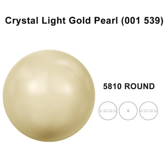 Buy Crystal Light Gold (001 539) Genuine Swarovski 5810 Pearls