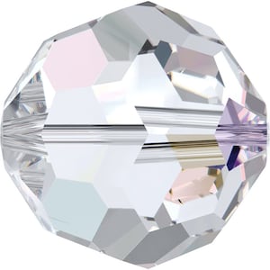 Crystal AB (001 AB) Genuine Swarovski 5000 Round Beads jewelry making * All Sizes * No Tariffs to US