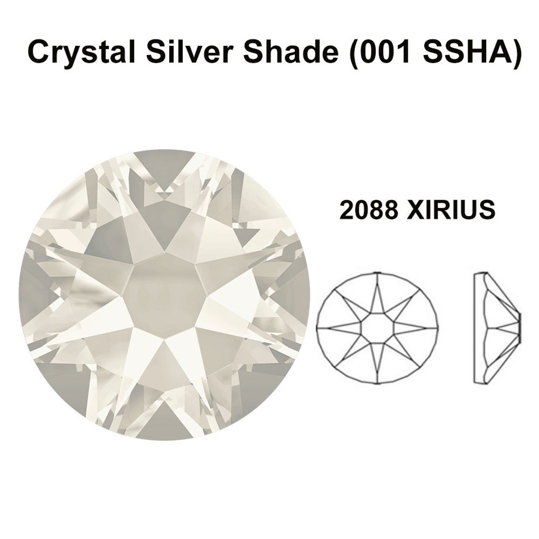 Crystal Silver Shade (001 SSHA) Swarovski 2088 XIRIUS 30ss