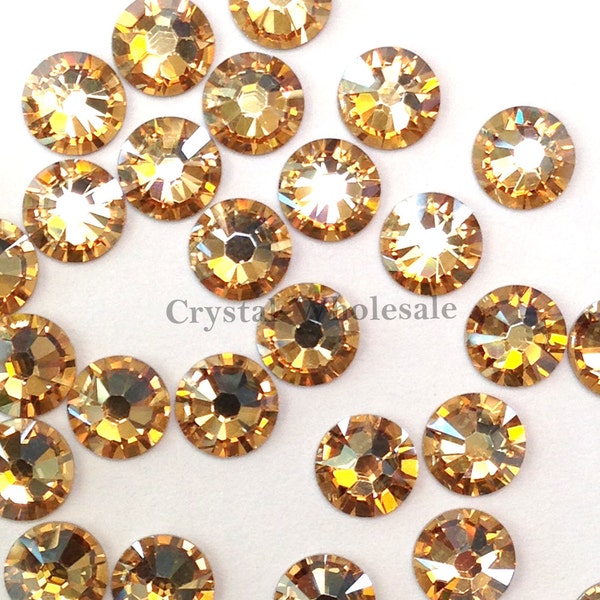 Crystal Golden Shadow (001 GSHA) Swarovski 2088 XIRIUS 34ss Flatbacks No-Hotfix Rhinestones Nail Art 7mm ss34 ** Free Shipping to US