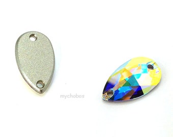 スワロフスキー 3288 XIRIUS 縫い付けストーン 2穴 10 mm ラウンド