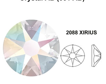 Crystal AB (001 AB) Swarovski 2088 XIRIUS 20ss Crystal Flatbacks No-Hotfix Rhinestones Nail Art 4.7mm ss20 ** No Tariffs