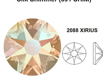 Silk Shimmer (391 SHIM) Swarovski 2088 XIRIUS 20ss Crystal Flatbacks No-Hotfix Rhinestones Nail Art 5mm ss20 ** Free Shipping to US