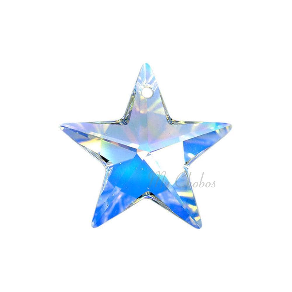 希少！Swarovski スターレット Crystal AB (001 AB) Swarovski 6714 Star Pendants 20mm Jewelry