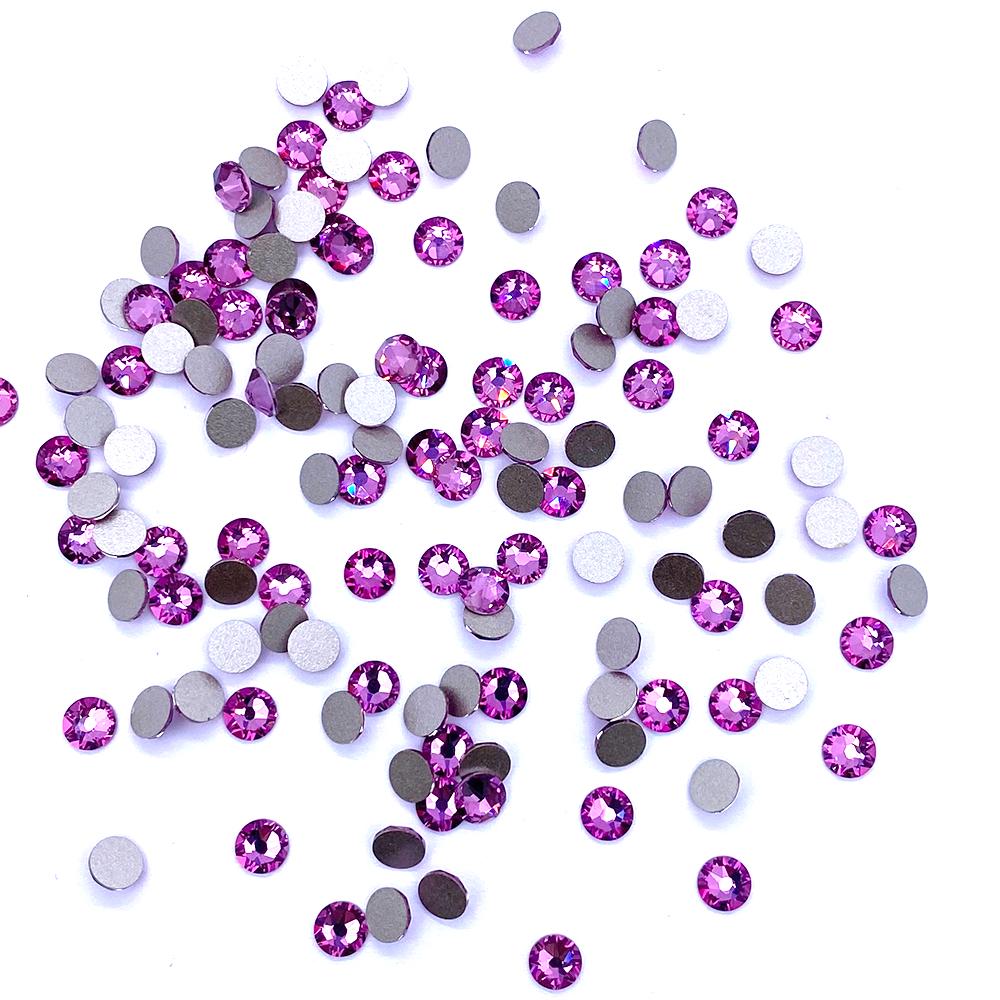 Dark Rose (1201) Swarovski 2088 XIRIUS 12ss Crystal Flatbacks No