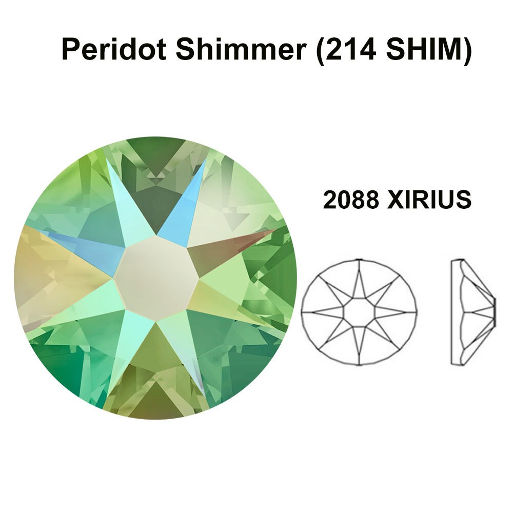 Peridot Shimmer (214 SHIM) Swarovski 2088 XIRIUS 12ss Crystal