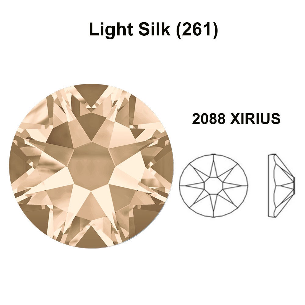 Light Silk (261) Swarovski 2088 XIRUS 30ss Crystal Flatback No