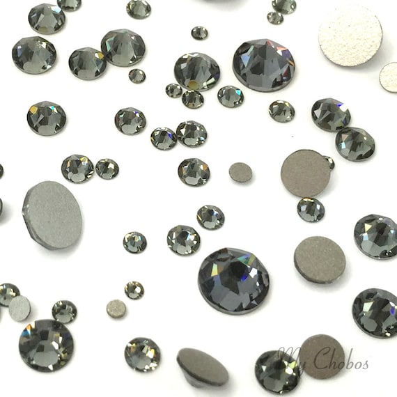 AUTHENTIC Swarovski Crystals Jet Black for NAILS, Crafts, Phone, Shoes  Glasses 