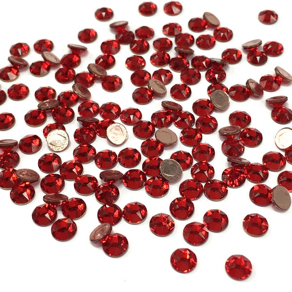 Siam clair (227) Swarovski 2078 XIRIUS / 2038 XILION Flatbacks thermocollant strass cerise * Livraison gratuite * Choisissez la taille et la quantité