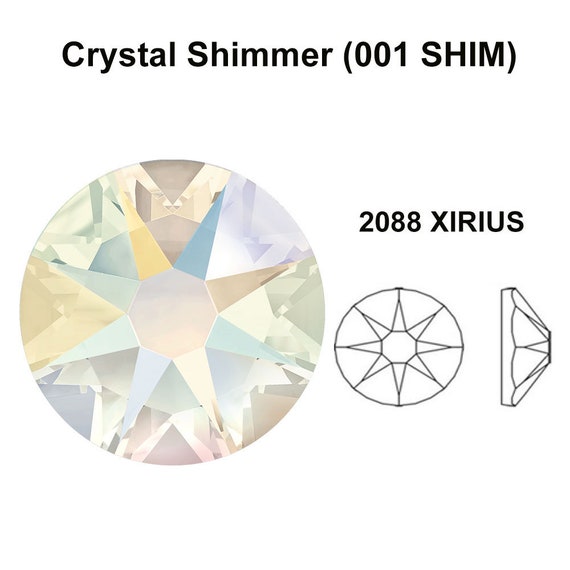 Crystal Shimmer (001 SHIM) Swarovski 2088 XIRUS 30ss Flatbacks No