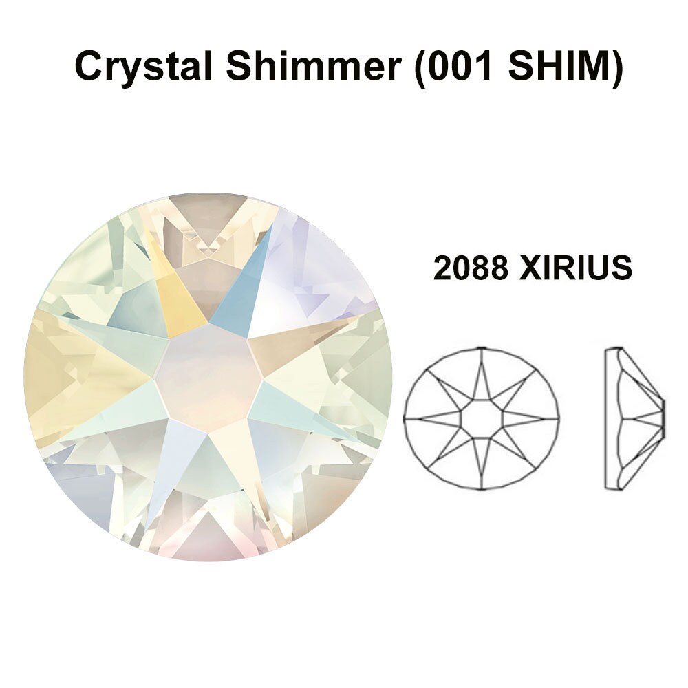 Crystal Shimmer (001 SHIM) Swarovski 2088 XIRUS 30ss Flatbacks No