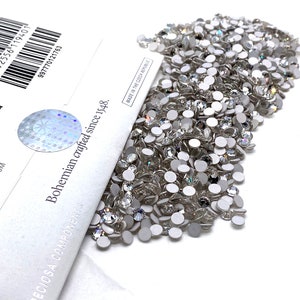 1440 pieces - Crystal clear (00030) Preciosa MC Chaton Rose MAXIMA Flatback No-Hotfix Rhinestones Factory Pack 001 Nail Art No Tariffs to US