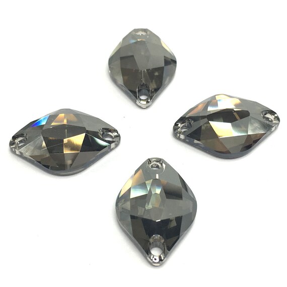 【Swarovski】Stone Crystal Satin (001 SAT) Swarovski 3211 Lemon Shaped 18x12mm