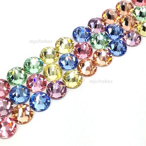 Swarovski 2058/2088 crystal flatbacks rhinestones nail art BABY Colors Mix (ss5 , ss7 , ss9 , ss12 , ss16 , ss20 , ss30) * No Tariffs to US