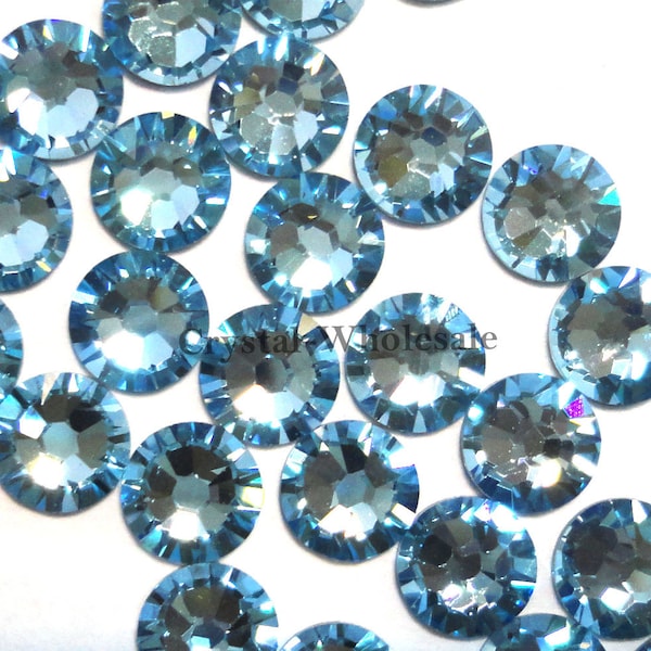 Aigue-marine (202) Swarovski 2088 XIRIUS 34ss Crystal Flatback No-Hotfix Strass Art des Nail Art 7mm ss34 ** Livraison gratuite aux États-Unis