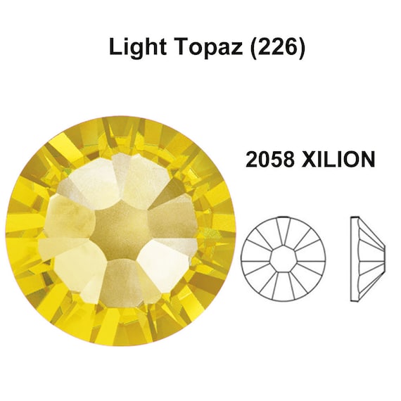 Light Topaz (226) Swarovski 2058 Crystal Flatback No-hotfix