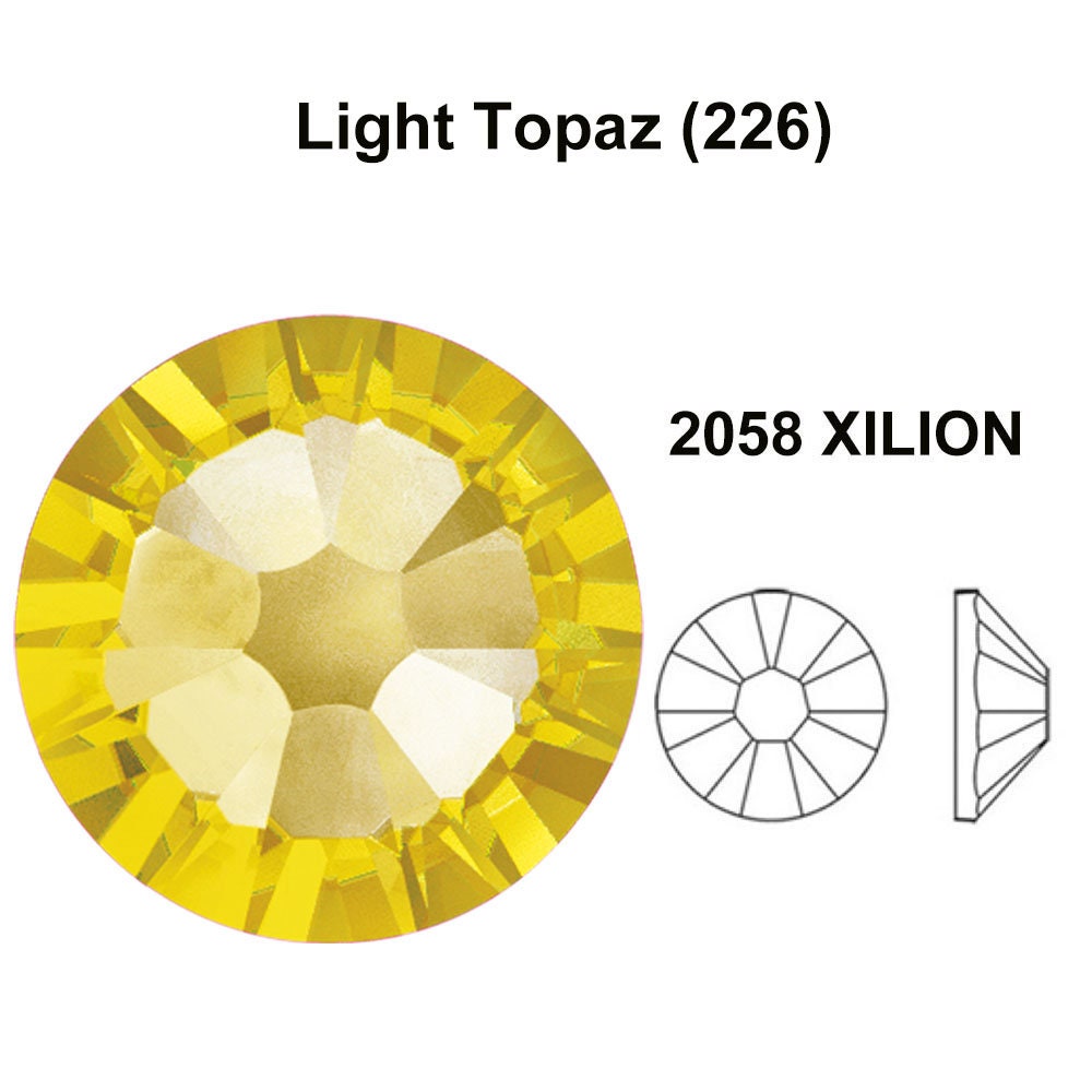 Light Topaz (226) Swarovski 2058 Crystal Flatback No-hotfix Light Topaz (226) Swarovski 2058 Crystal Flatback No-hotfix