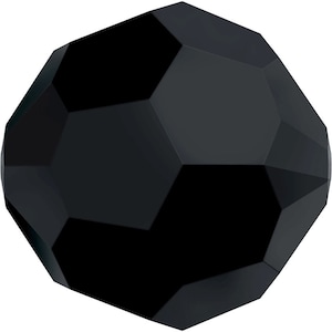 Jet (280) black Genuine Swarovski 5000 Round Crystal Beads jewelry making * All Sizes * No Tariffs to US