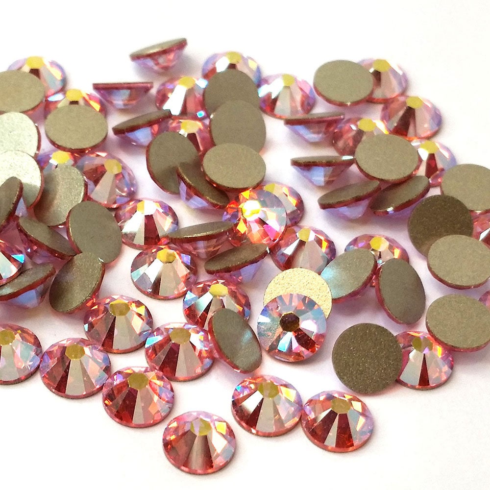 Light Rose AB (223 AB) Swarovski 2058 Crystal Flatback No-hotfix