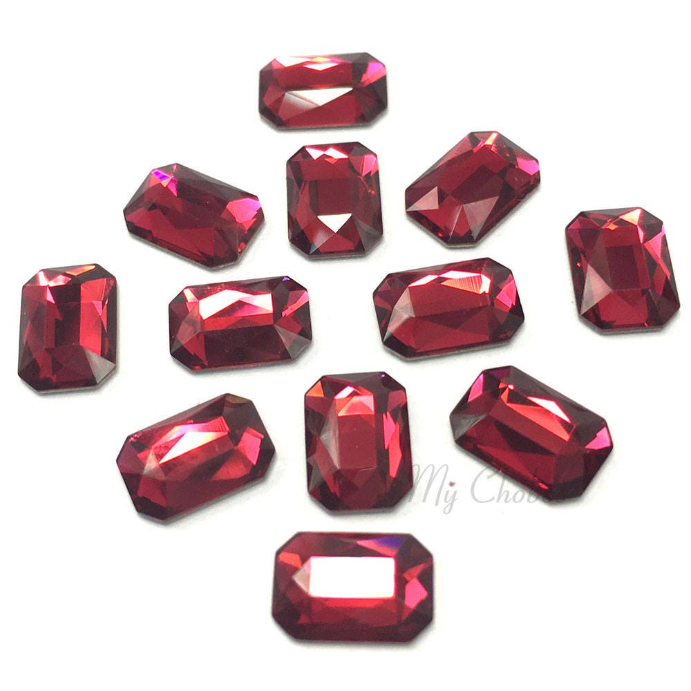 8 Swarovski 2602 Emerald Cut Crystal Flatback 8x5.5mm Nail 8 Swarovski 2602 Emerald Cut Crystal Flatback 8x5.5mm Nail
