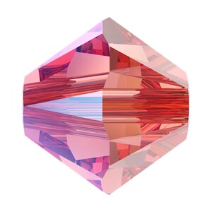 Rose Peach Shimmer (262 SHIM) pink Genuine Swarovski 5328 XILION Crystal Bicone Beads jewelry making * All Sizes * No Tariffs to US