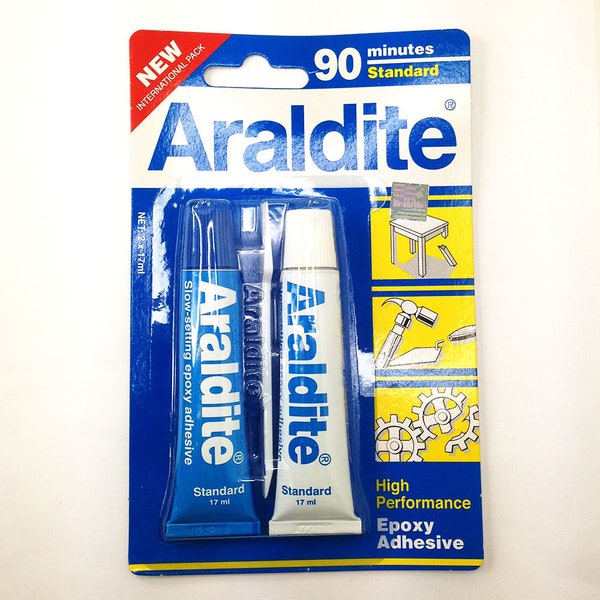 Colle adhésive Araldite AB Epoxy 90 minutes standard NOUVEAU