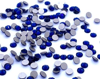 ReCreated Dark Sapphire (1404) Swarovski 2088 XIRIUS 12ss Crystal Flatbacks Strass No-Hotfix Nail Art 3 mm ss12 bleu