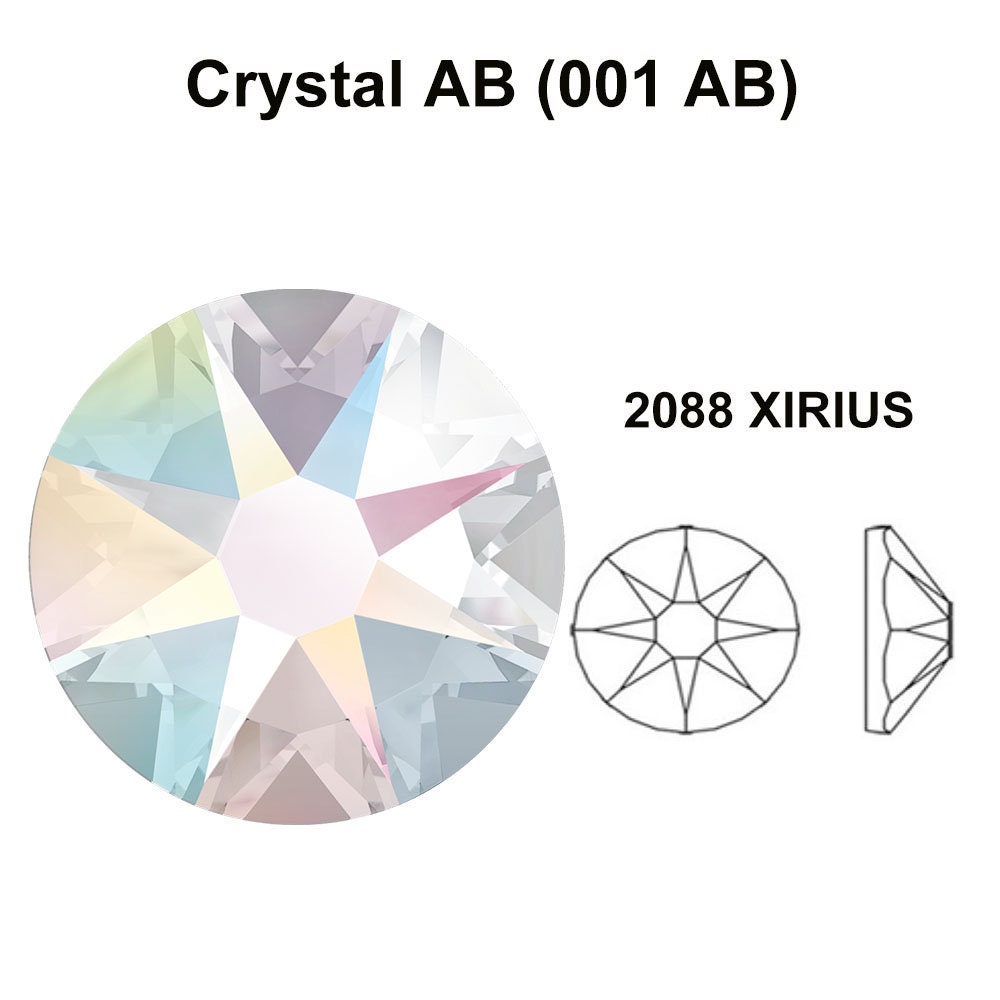 Crystal AB (001 Ab) Swarovski 2088 XIRIUS 30ss Flatbacks No-hotfix