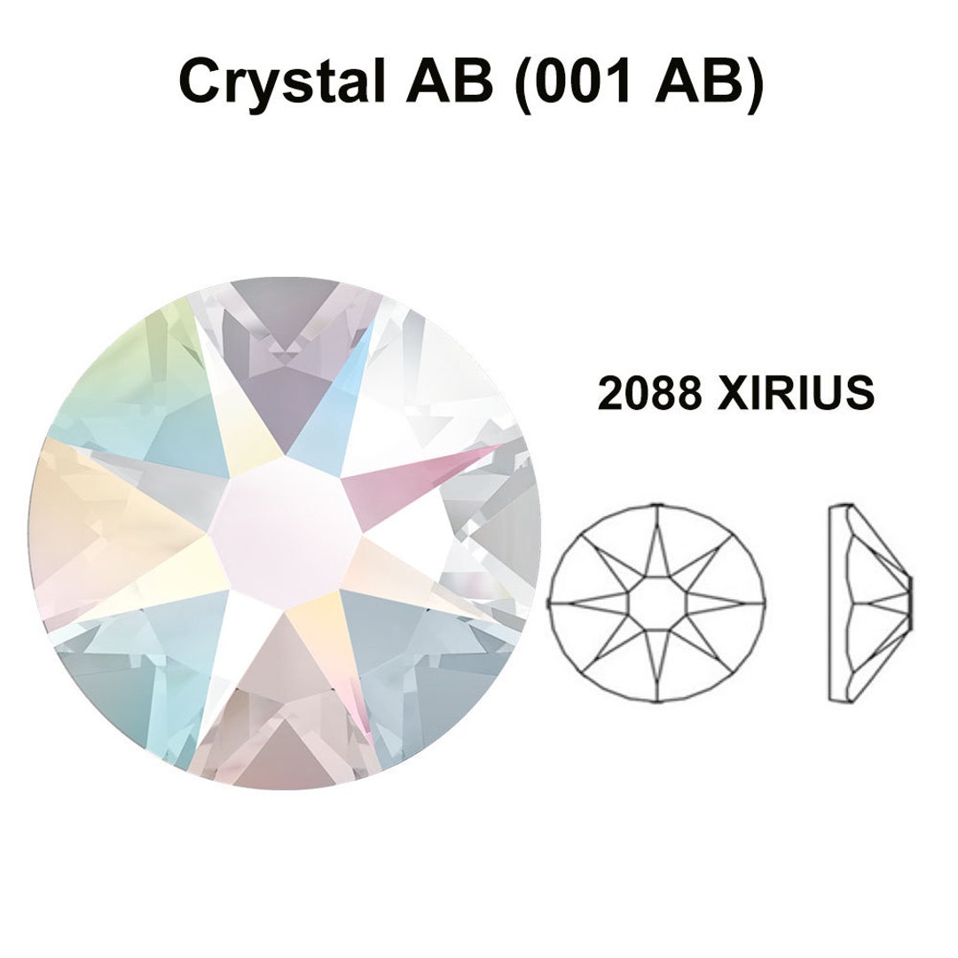 Crystal AB (001 Ab) Swarovski 2088 XIRIUS 48ss Flatbacks No-hotfix