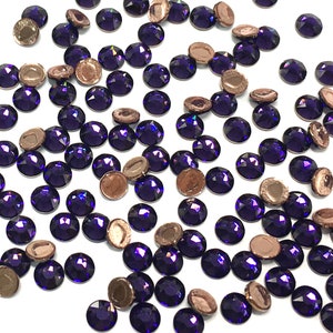 Purple Velvet (277) Swarovski 2078 XIRIUS / 2038 XILION Flatbacks Hotfix Iron-on Rhinestones violet * Pick Size & Quantity