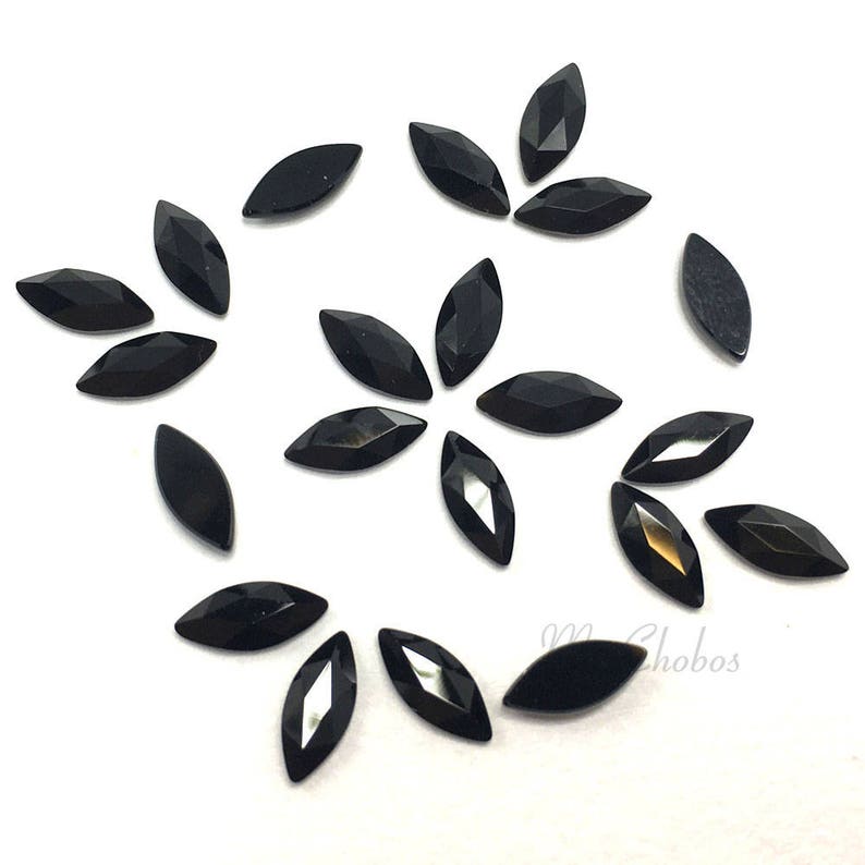 8 Pcs Swarovski 2201 Marquise Navette Crystal Flatback 8x3.5mm Nail Art