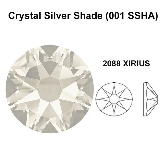 Crystal Silver Shade (001 SSHA) Swarovski 2088 XIRIUS 12ss