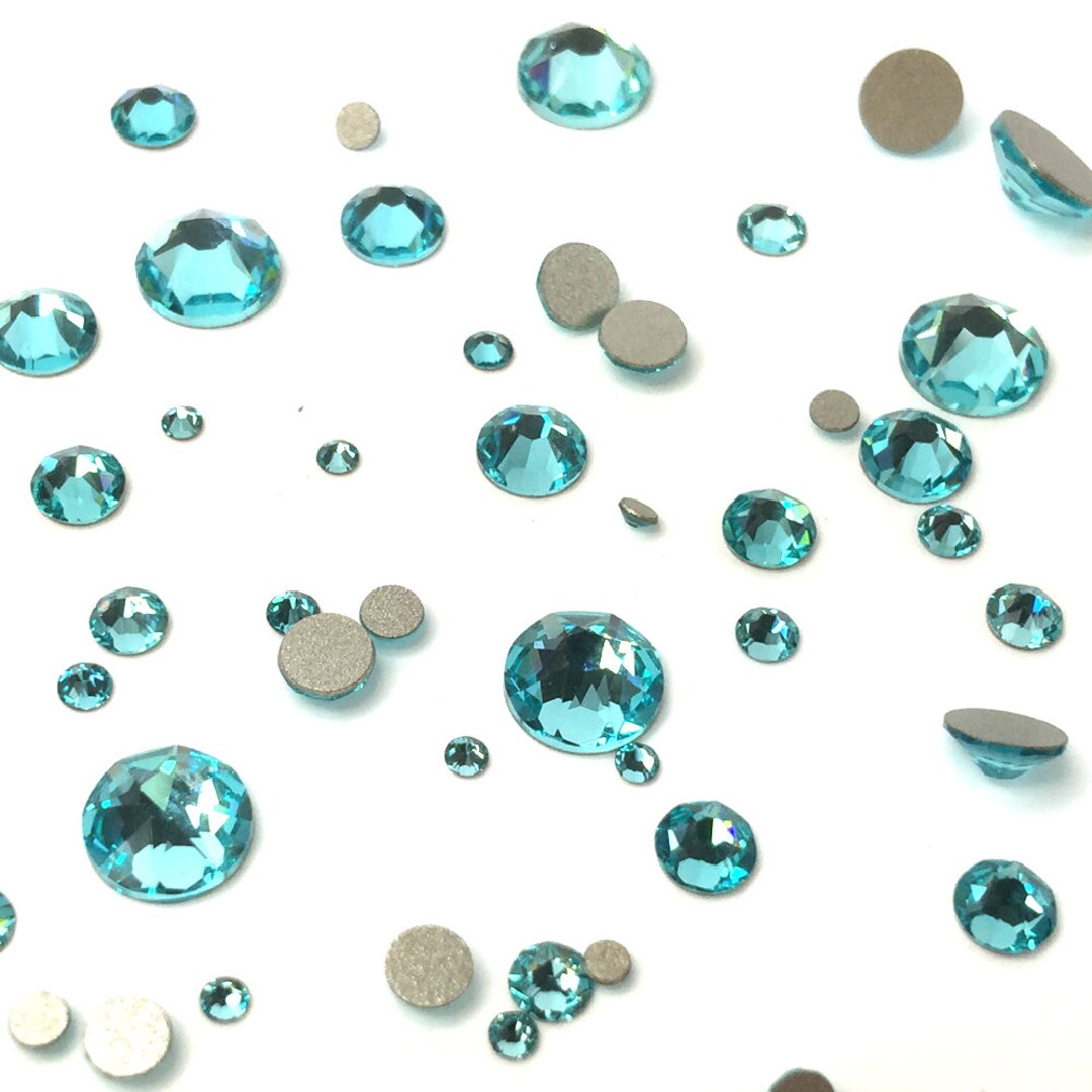 144 Pcs - Light Turquoise (263) Swarovski 2058/2088 Crystal