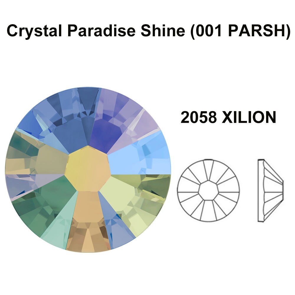 Crystal Paradise Shine (001 PARSH) Swarovski 2058 Flatbacks No