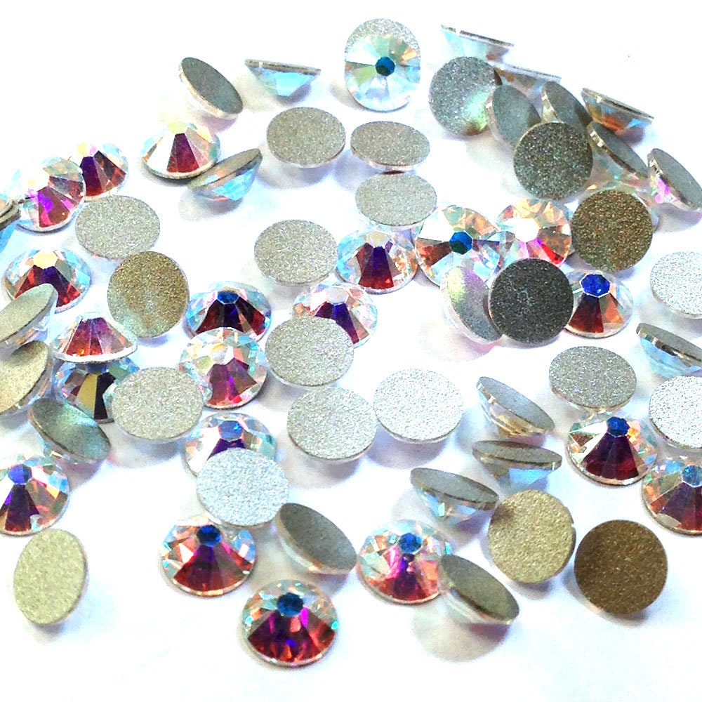 Crystal AB (001 AB) Swarovski 2058 Flatbacks No-hotfix Rhinestones
