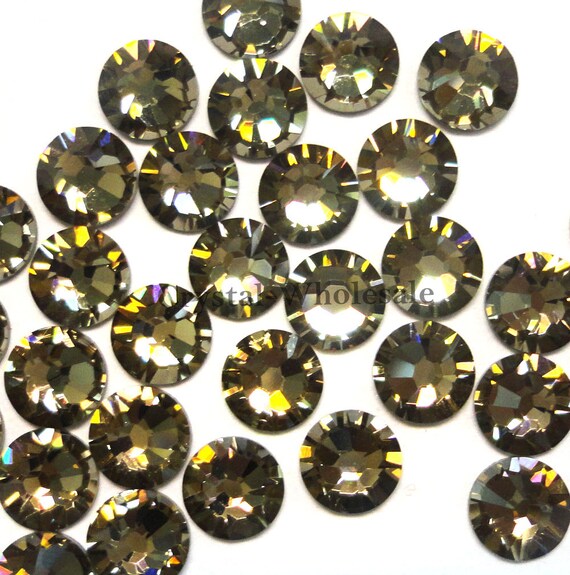 Graphite 253 Swarovski 2058 Xilion/ New 2088 Xirius Crystal Flatback  No-hotfix Rhinestones ss5 Ss34 Nail Art 