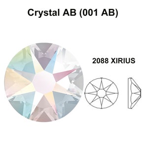 Crystal Shimmer (001 SHIM) Swarovski 2088 XIRIUS 16ss Flatbacks No