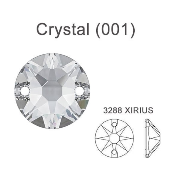 クリスタル (001) クリア スワロフスキー 3288 XIRIUS 縫い付け
