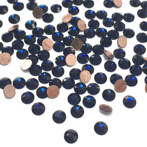Dark Indigo (288) Swarovski 2078 XIRIUS / 2038 XILION Flatbacks Hotfix Iron-on Rhinestones blue * No Tariffs to US * Pick Size & Quantity
