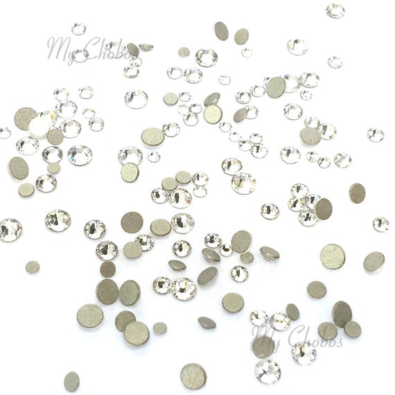 144 Pcs - CRYSTAL (001) Clear Tiny Sizes Mixed Ss3, Ss5, Ss6