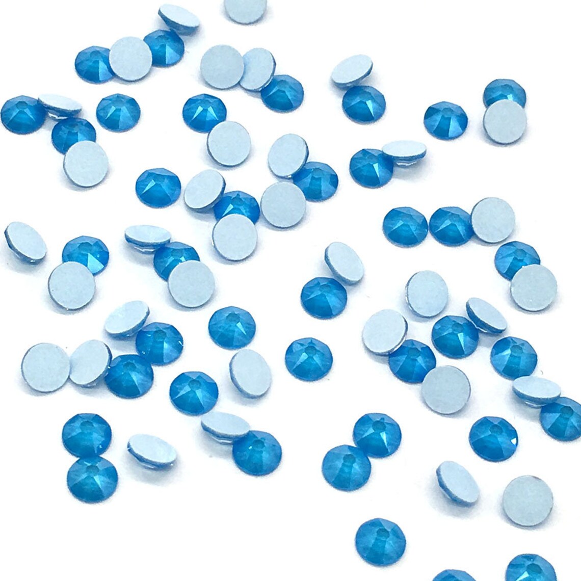 SUMMER BLUE 12ss 3mm IHC Austrian 2088 Flatback Crystal - Foto 14