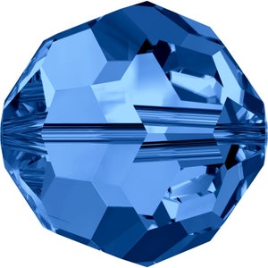 Capri Blue (243) royal blue Genuine Swarovski 5000 Round Crystal Beads jewelry making *All Sizes No Tariffs to US