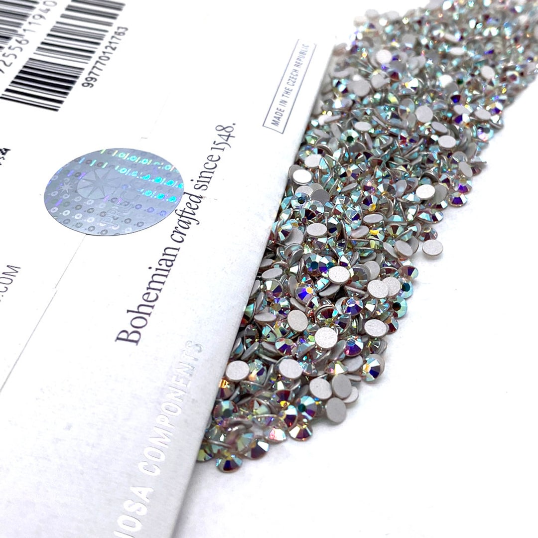 Size 12 SS=3.0mm-3.2mm Austrian Crystal Flat Back Crystal Rhinestone / Sold  by the Gross 144 Pieces / Dance Costume Rhinestone Decorations