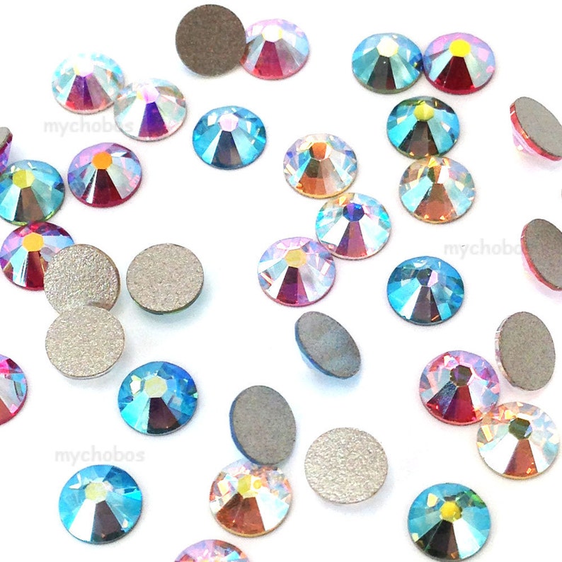 Swarovski 2058/2088 crystal flat backs rhinestones AB Effect Etsy